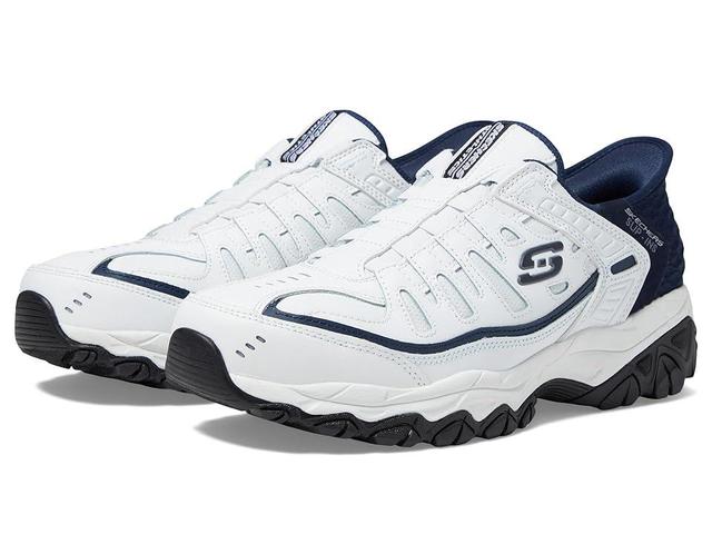 SKECHERS Afterburn M. Fit Grill Captain Hands Free Slip-Ins (White Men's Shoes Product Image