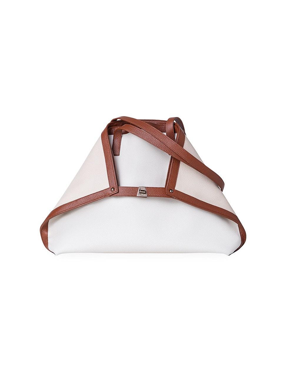 Womens Medium Ai Leather Shoulder Bag Product Image