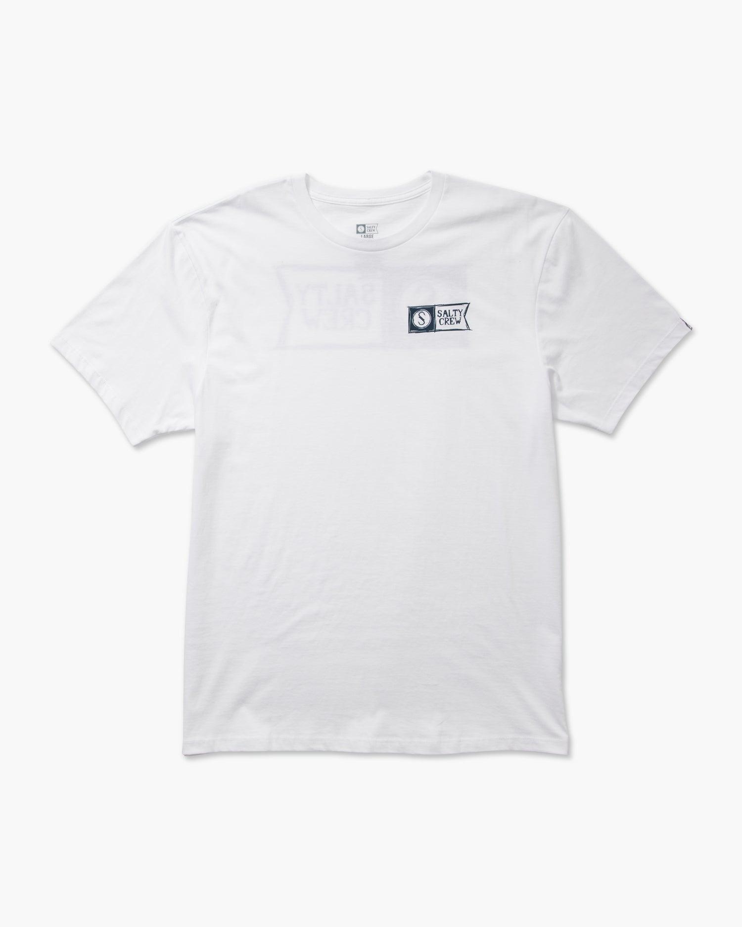 Sketchy Alpha Tee - White Male Product Image