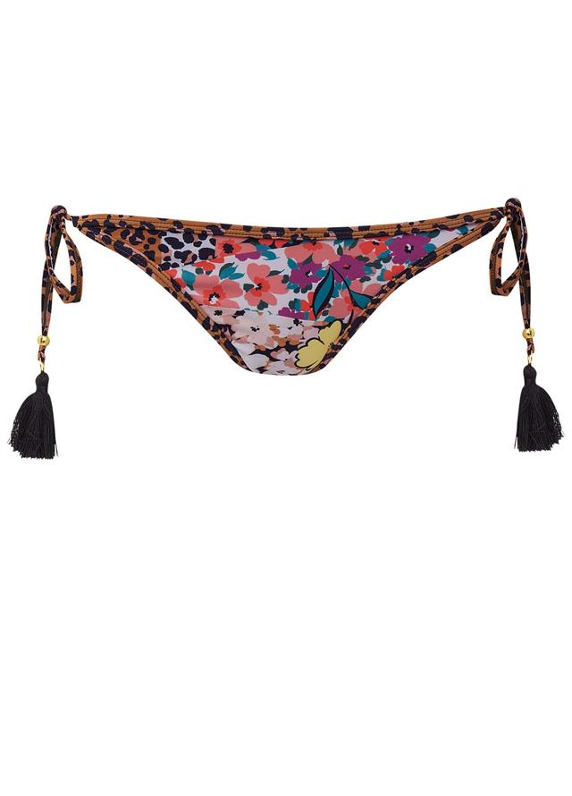 Tassel Tie Side Bottom  - Fierce Florals Product Image