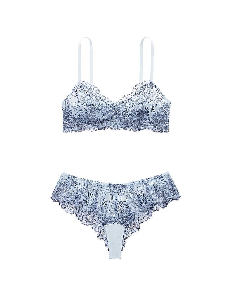 Boho Floral Embroidery Bralette & Panty Set Product Image