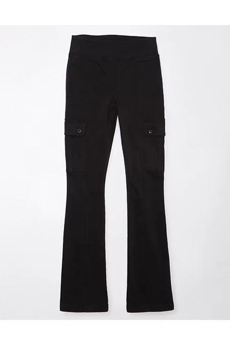 AE Stretch Pull-On High-Waisted Kick Bootcut Cargo Pant Women's Product Image