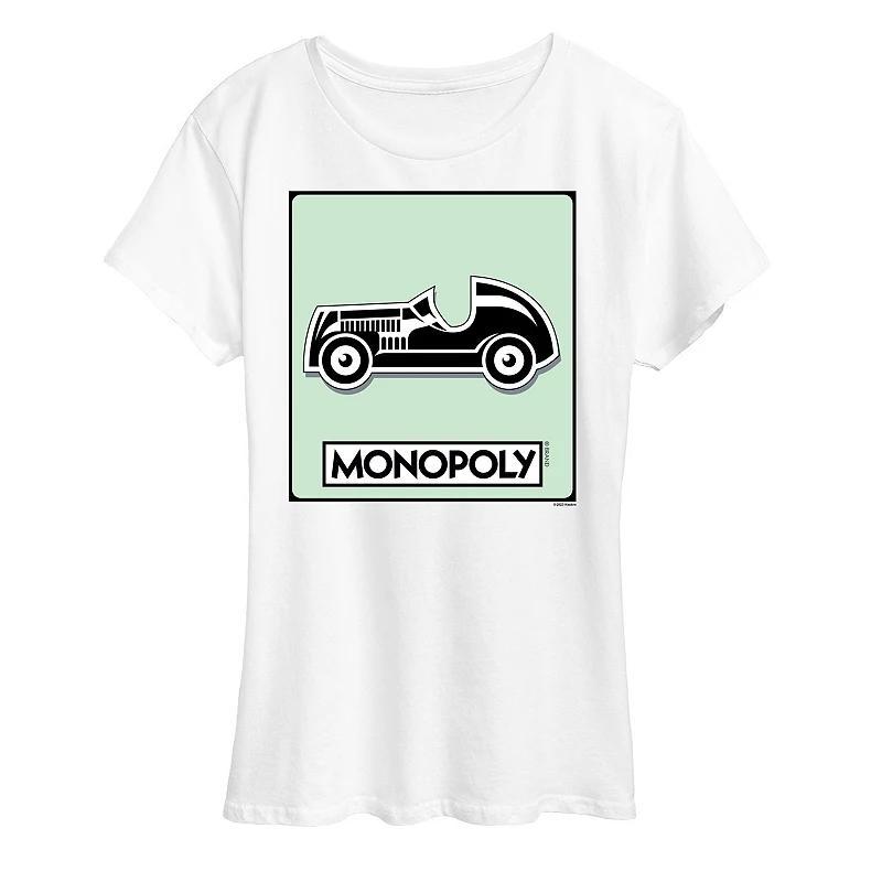 Womens Monopoly Car Game Token Graphic Tee by Hasbro Product Image