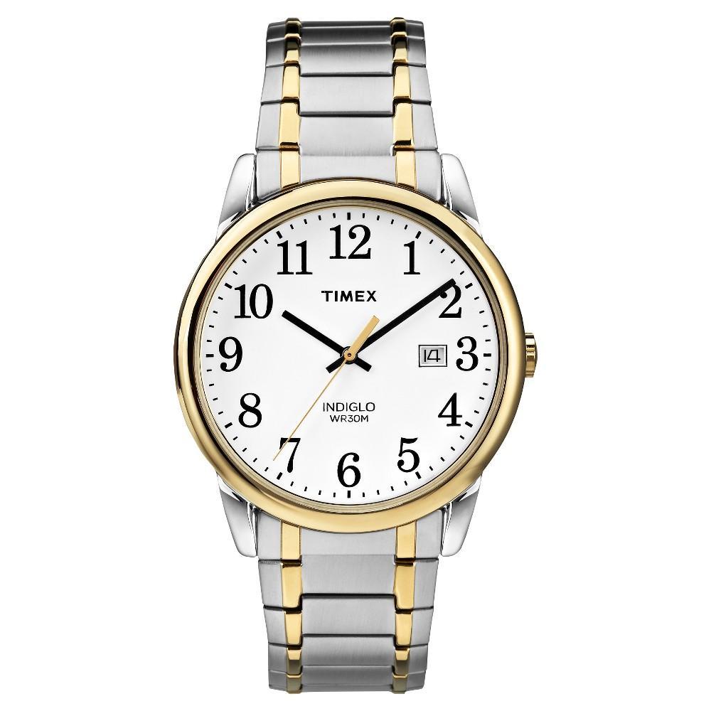 Mens Timex Easy Reader Expansion Band Watch - Light Gold TW2P81400JT Product Image