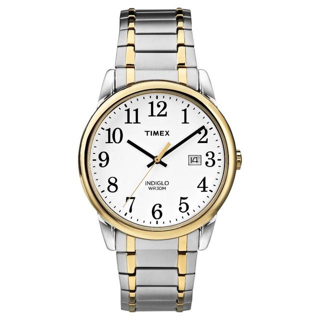 Mens Timex Easy Reader Expansion Band Watch - Light Gold TW2P81400JT Product Image