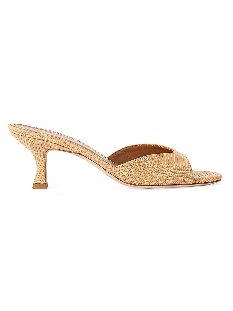 Womens Brigitte 60MM Leather Mules Product Image