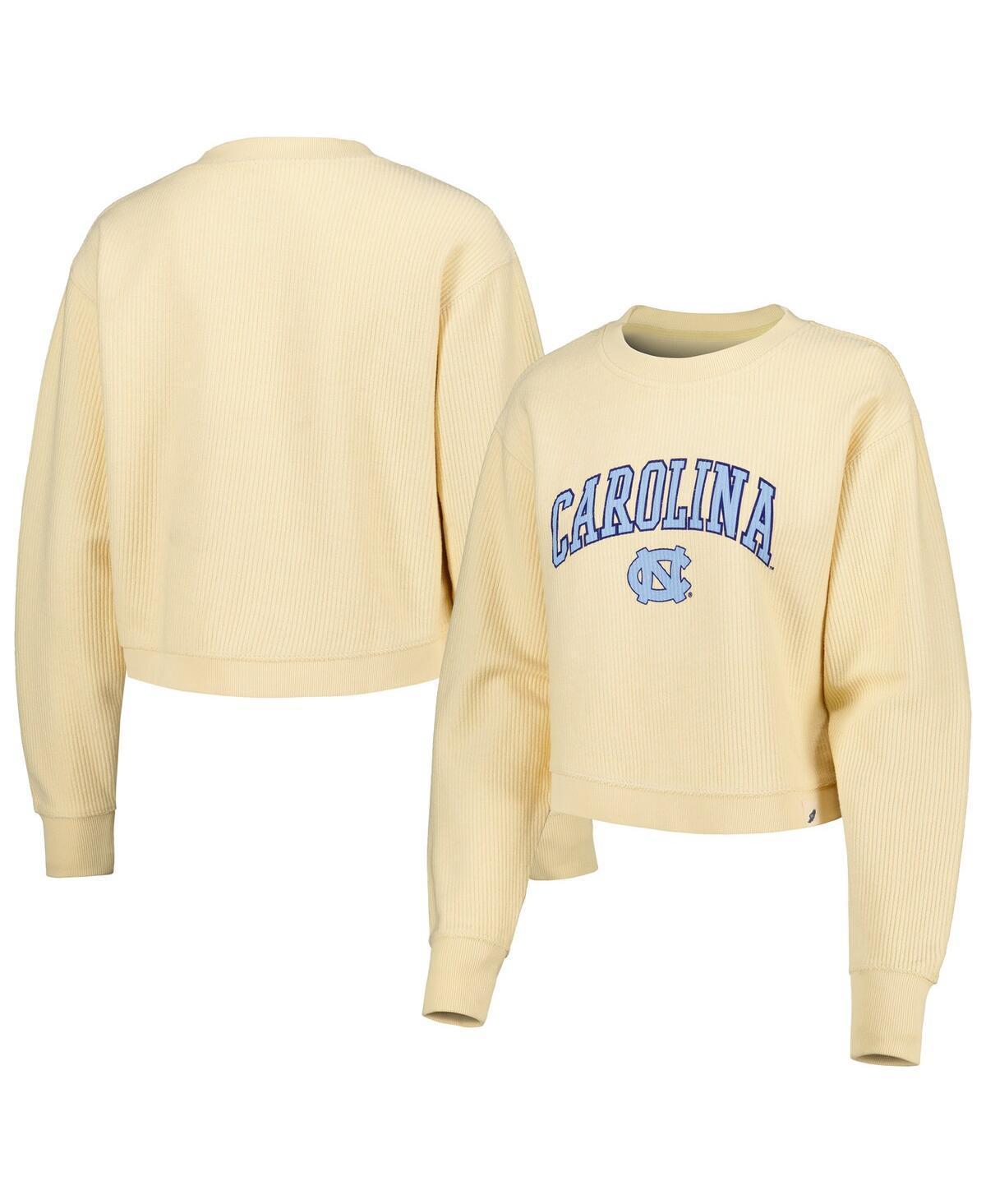 Womens League Collegiate Wear Cream North Carolina Tar Heels Classic Campus Corded Timber Sweatshirt product image