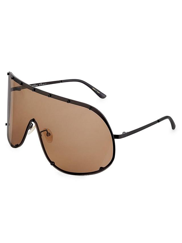 Mens 60MM Mirrored Shield Sunglasses Product Image