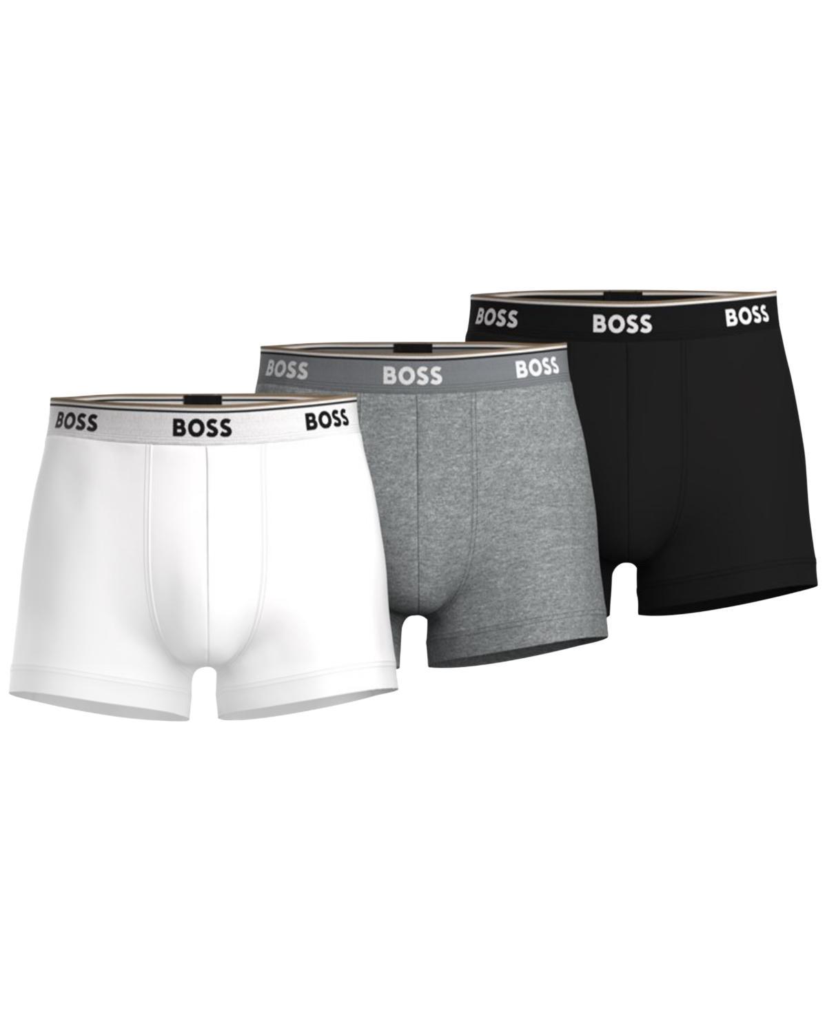 Mens Three Pack Of Stretch Cotton Trunks Product Image