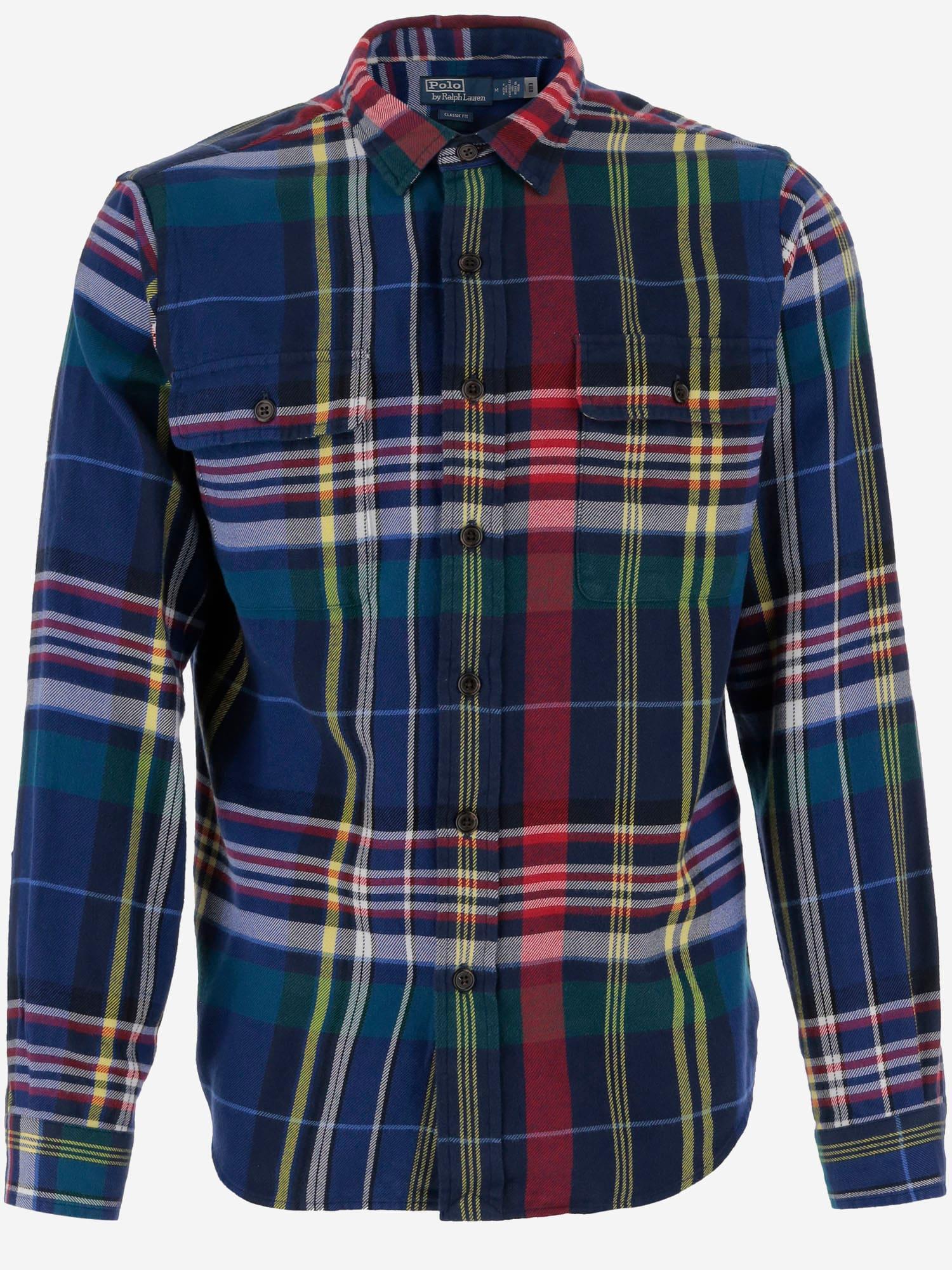 POLO RALPH LAUREN Cotton Shirt With Check Pattern In Red Product Image