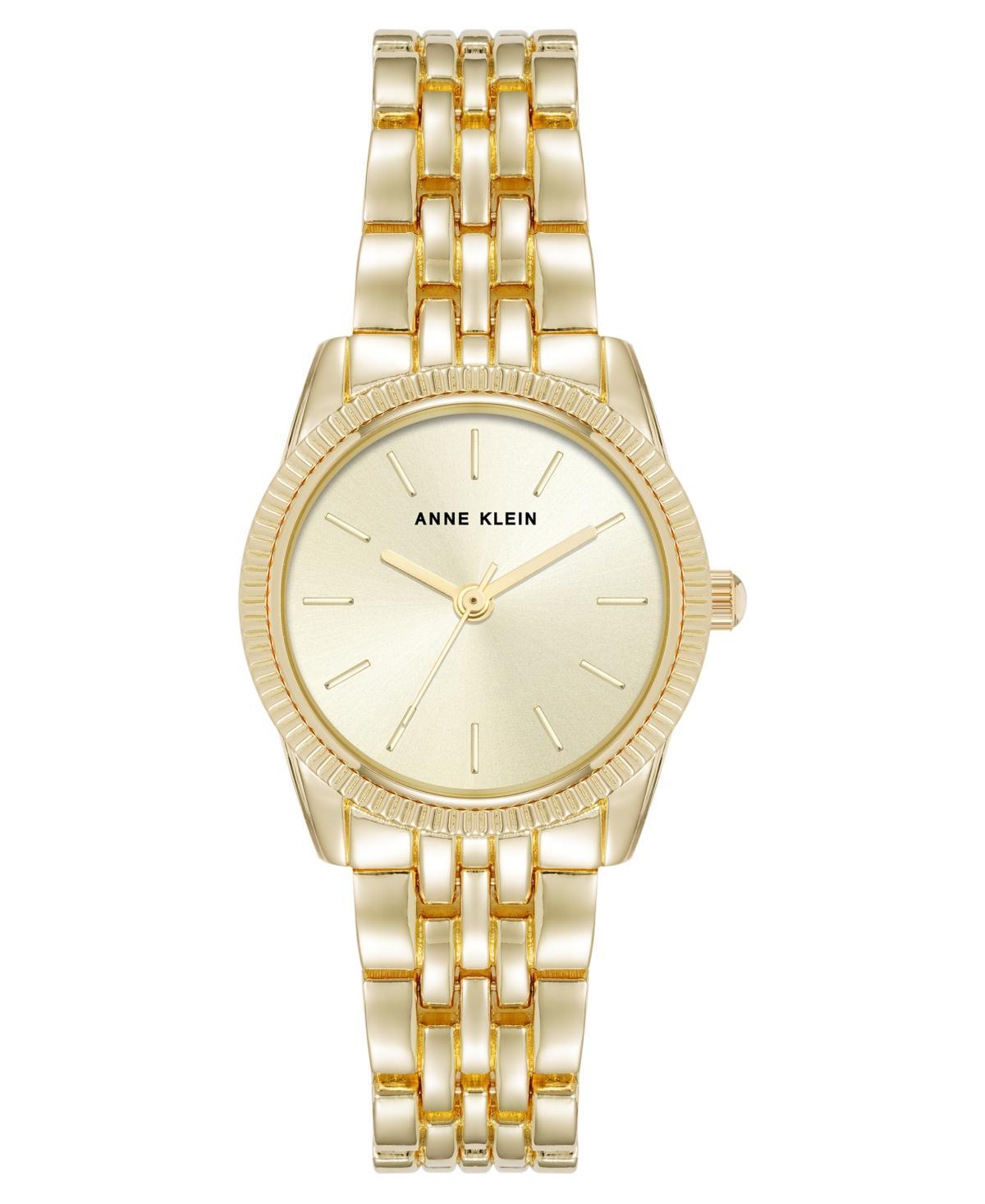 Anne Klein Womens Quartz Casual Coin Edge Gold-Tone Alloy Metal Watch, 26mm - Gold-Tone Product Image