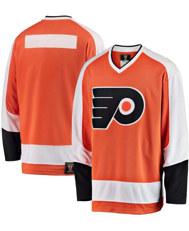 Mens Fanatics Branded Orange Philadelphia Flyers Premier Breakaway Heritage Blank Jersey Product Image