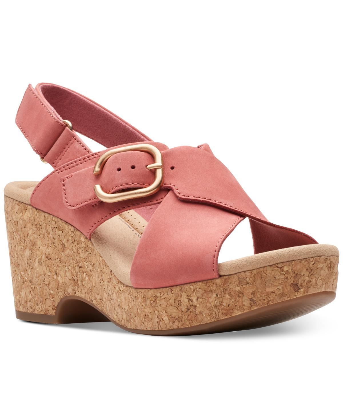 Clarks Womens Giselle Dove Wedge Sandals Product Image