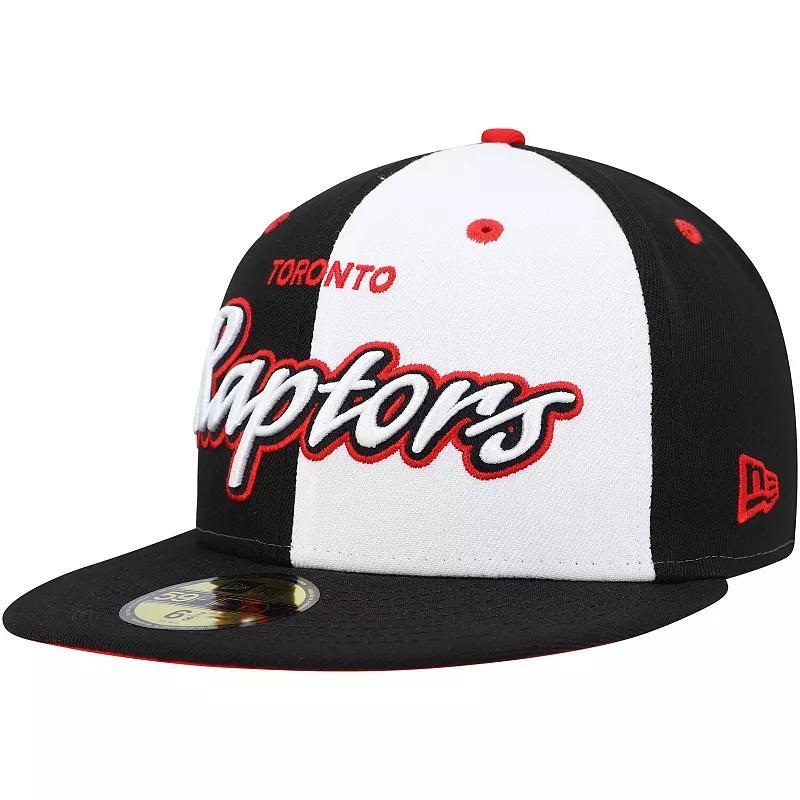 Mens New Era Black/White Toronto Raptors Griswold 59FIFTY Fitted Hat Product Image