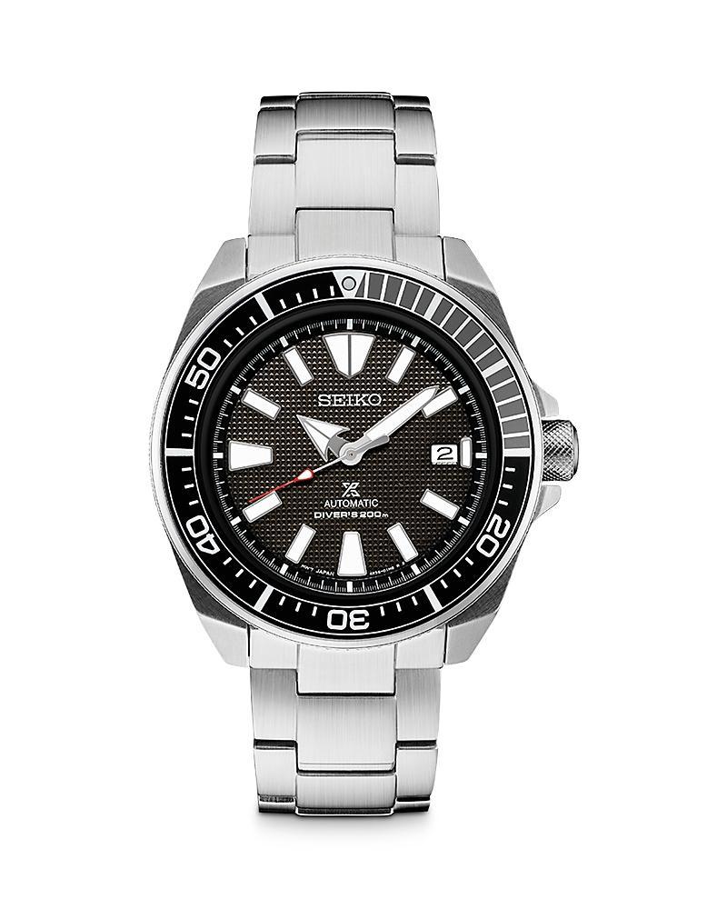 Seiko Mens Automatic Prospex Diver Black Silicone Strap Watch 45mm Product Image