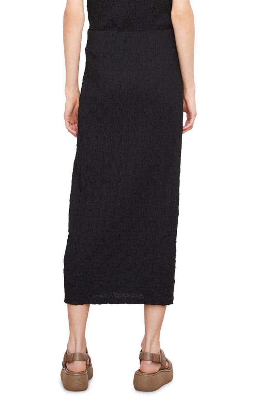 Smocked Skirt In Black Product Image