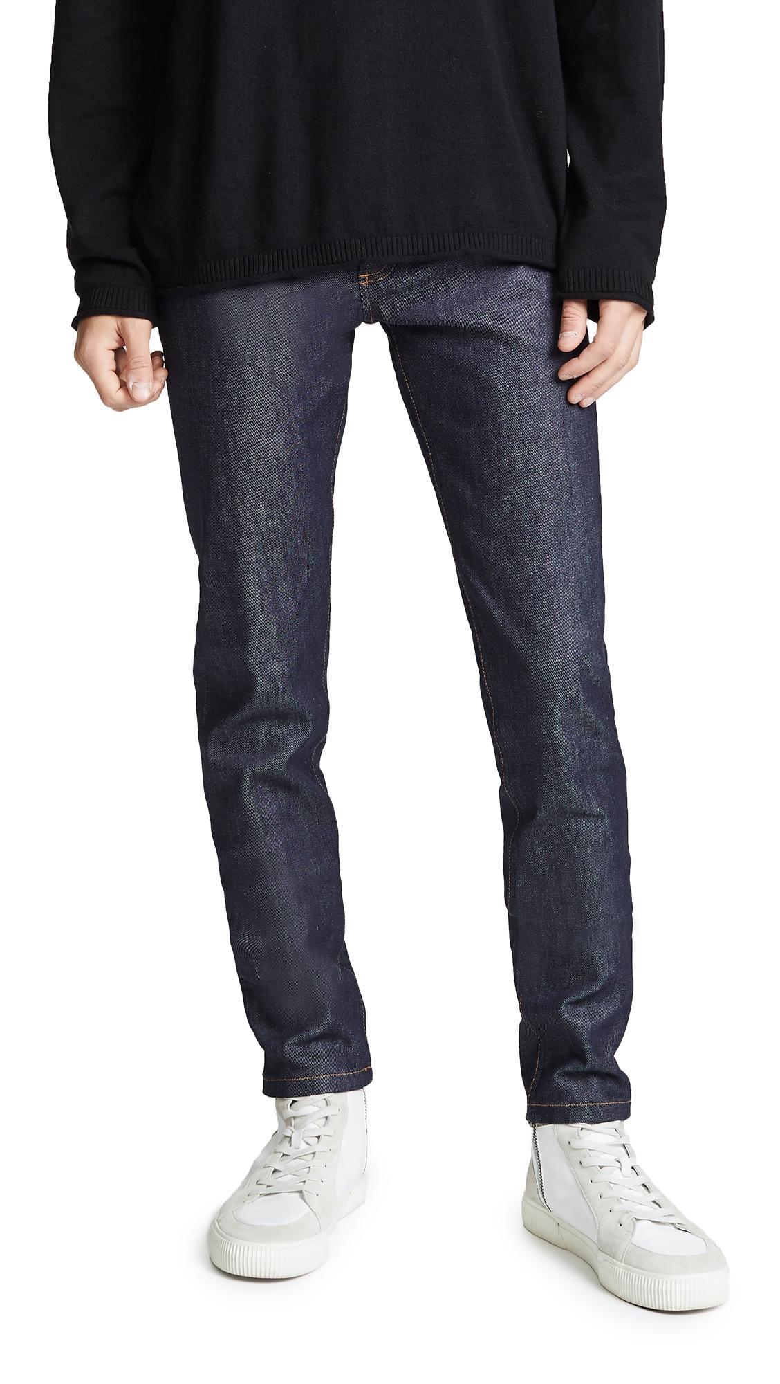 A.P.C. Petit New Standard Straight Leg Jean in Indigo - Denim Dark. Size 36 (also in ). Product Image