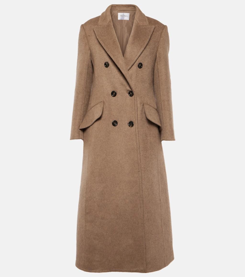 MAX MARA Cashmere And Wool Coat In Beige Product Image