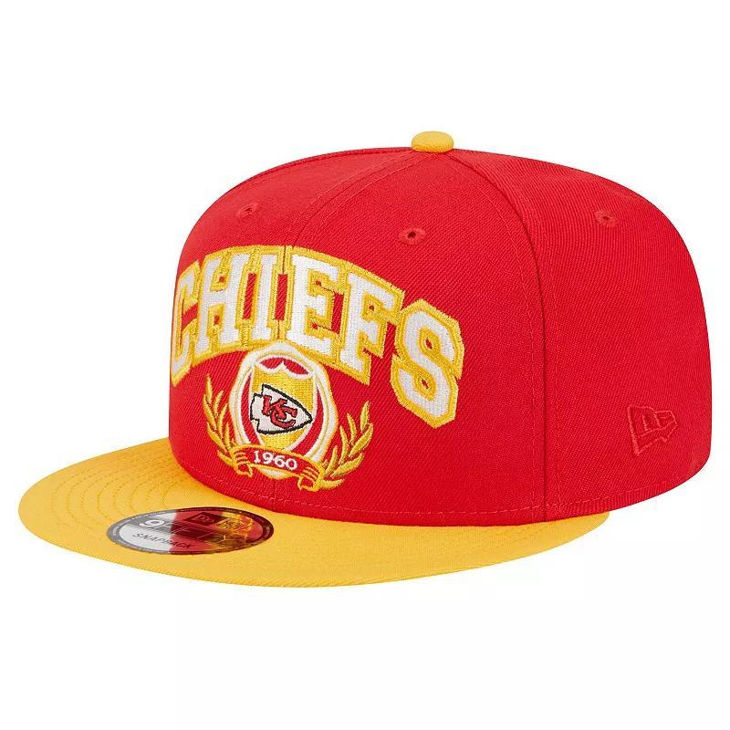 Mens New Era /Gold Kansas City Chiefs Team Establish 9FIFTY Snapback Hat Product Image