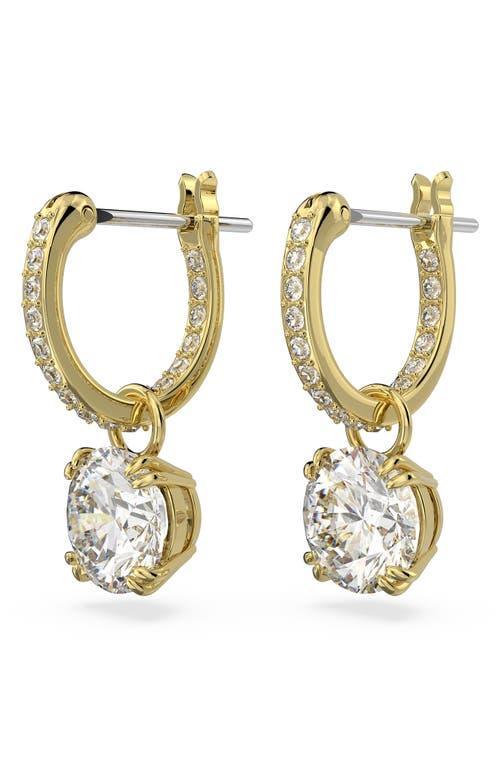 Swarovski Constella Huggie Hoop Drop Earrings Product Image