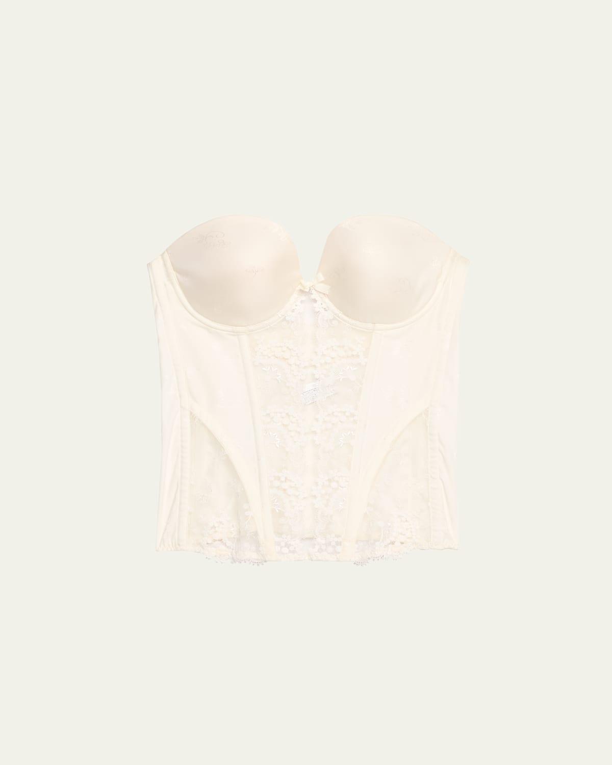 Womens Floral Lace Bustier Product Image