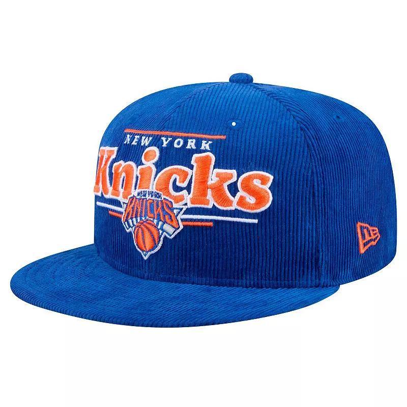 Mens New Era New York Knicks Throwback Display Corduroy 9FIFTY Snapback Hat Product Image