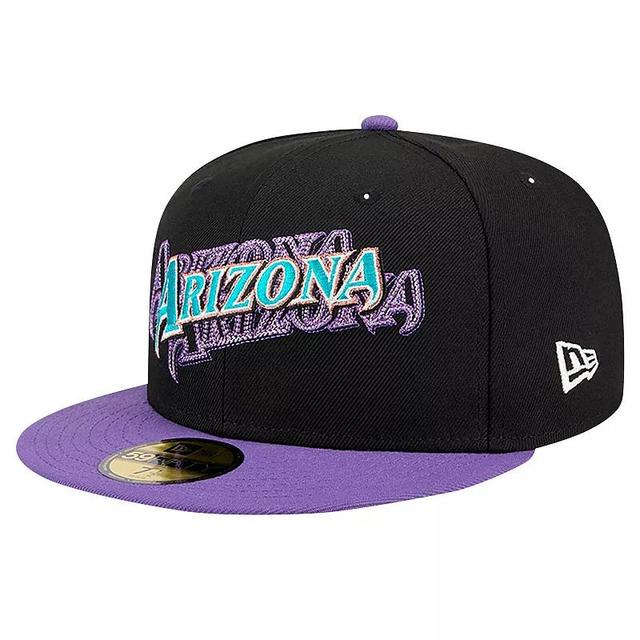 Mens New Era Arizona Diamondbacks Shadow Stitch 59FIFTY Fitted Hat Product Image