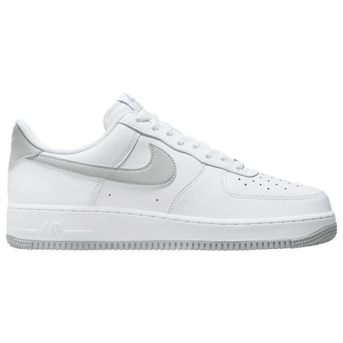 Nike Mens Nike Air Force 1 Low 07 - Mens Shoes White/Grey Product Image