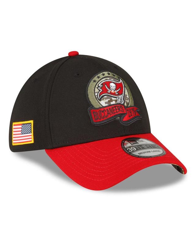 Mens New Era Black Tampa Bay Buccaneers 2022 Salute To Service 39THIRTY Flex Hat Product Image