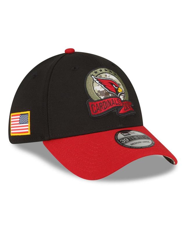 Mens New Era Black Arizona Cardinals 2022 Salute To Service 39THIRTY Flex Hat - Black Product Image