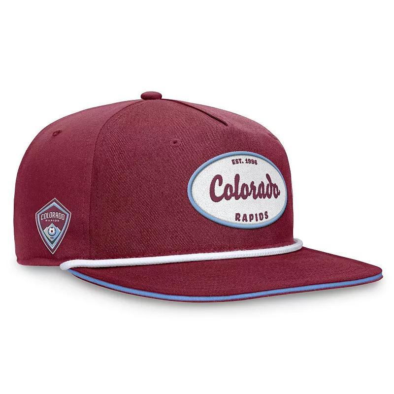 Mens Fanatics Branded Garnet Colorado Rapids Iron Golf Snapback Hat Product Image