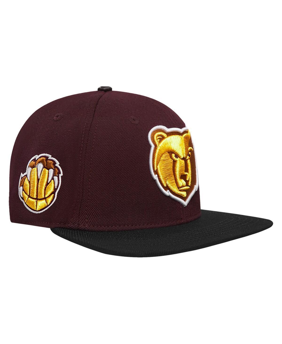 Mens Pro Standard Maroon Memphis Grizzlies Gold Rush 2-Tone Snapback Hat - Maroon Product Image