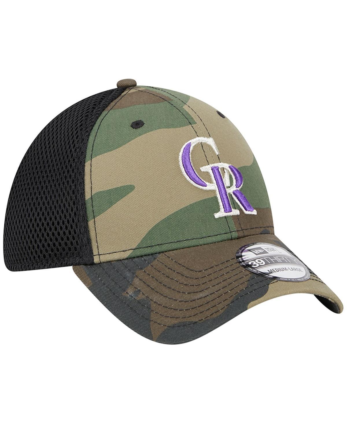 Mens New Era Camo Colorado Rockies Team Neo 39THIRTY Flex Hat Product Image