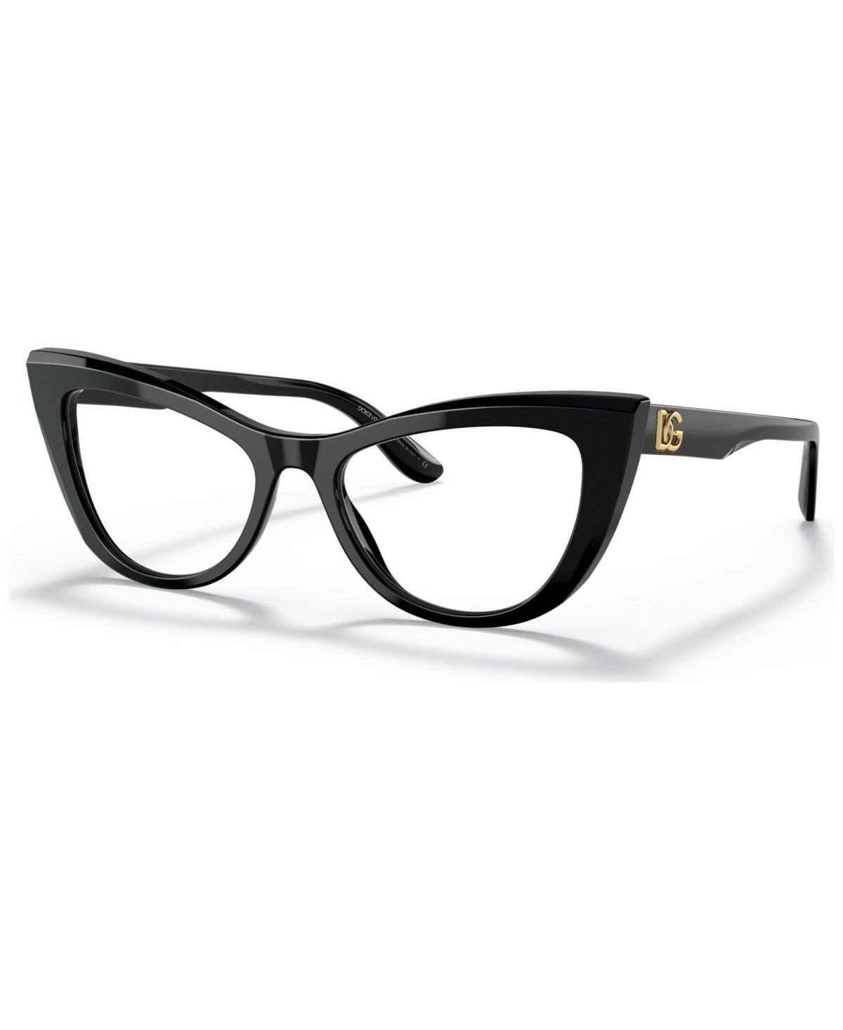 Dolce&Gabbana DG3354 Womens Cat Eye Eyeglasses - Black Product Image