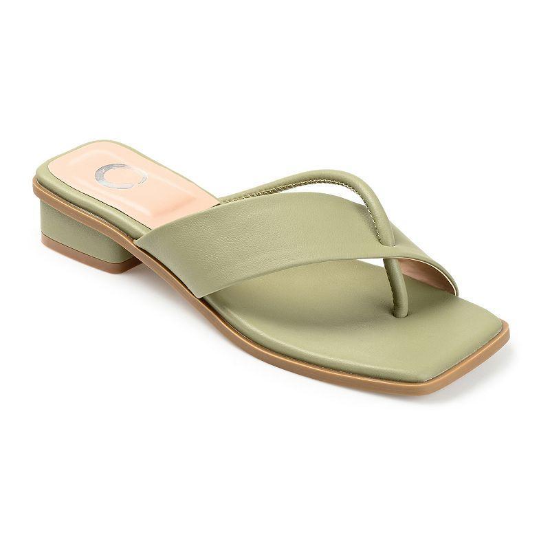 Journee Collection Mina Tru Comfort Foam Womens Heeled Thong Sandals Product Image