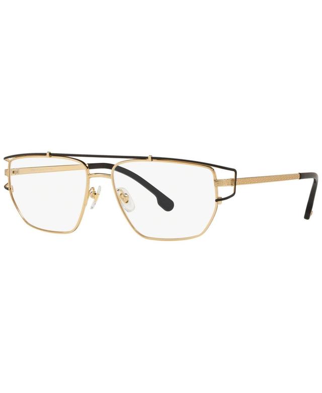 Versace VE1257 Mens Irregular Eyeglasses - Gold-Tone Product Image