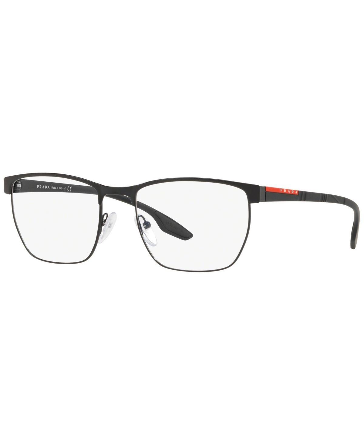 Prada Linea Rossa Ps 50LV Mens Irregular Eyeglasses - Black Product Image