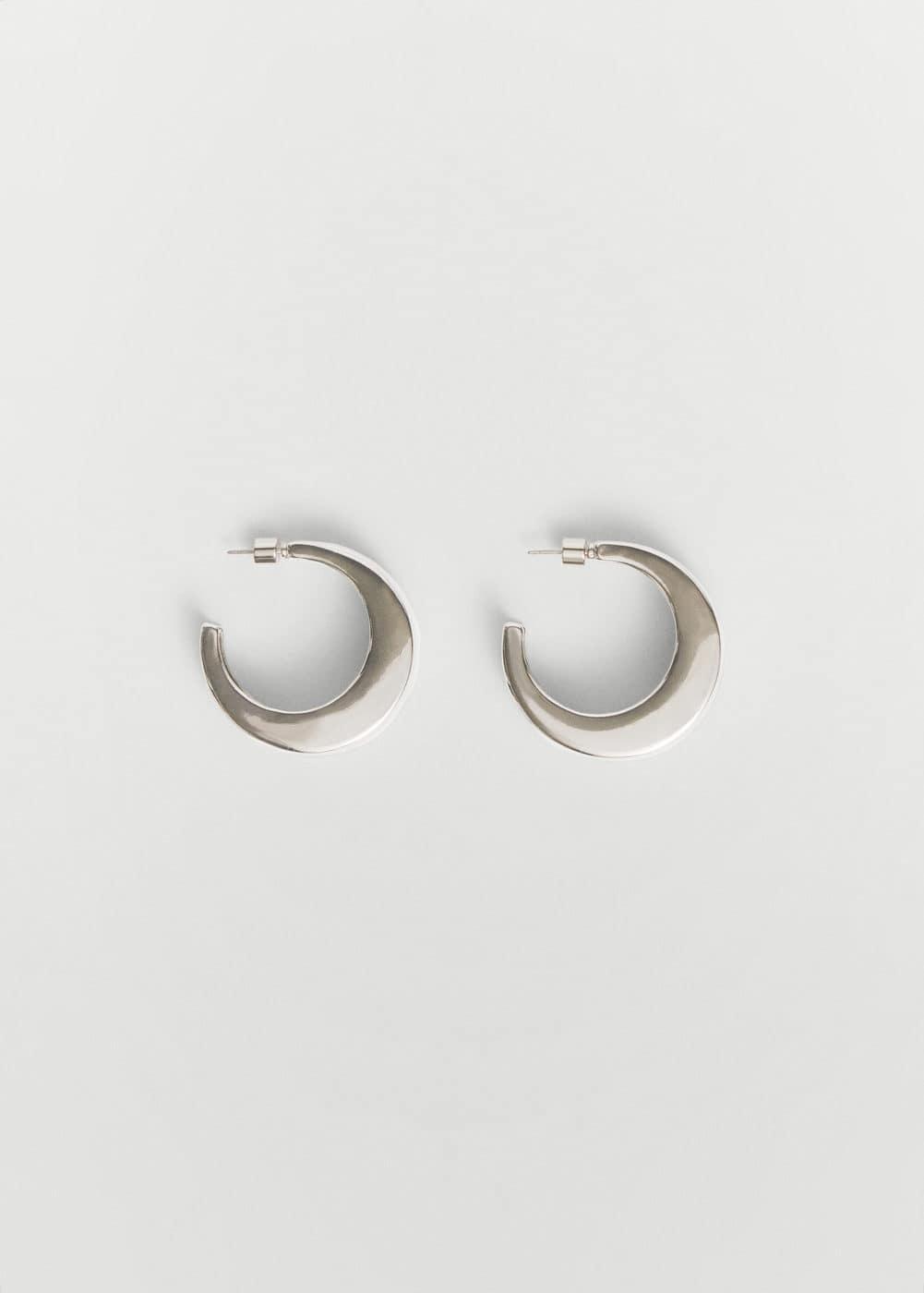 MANGO - Volume hoop earrings - One size - Women Product Image