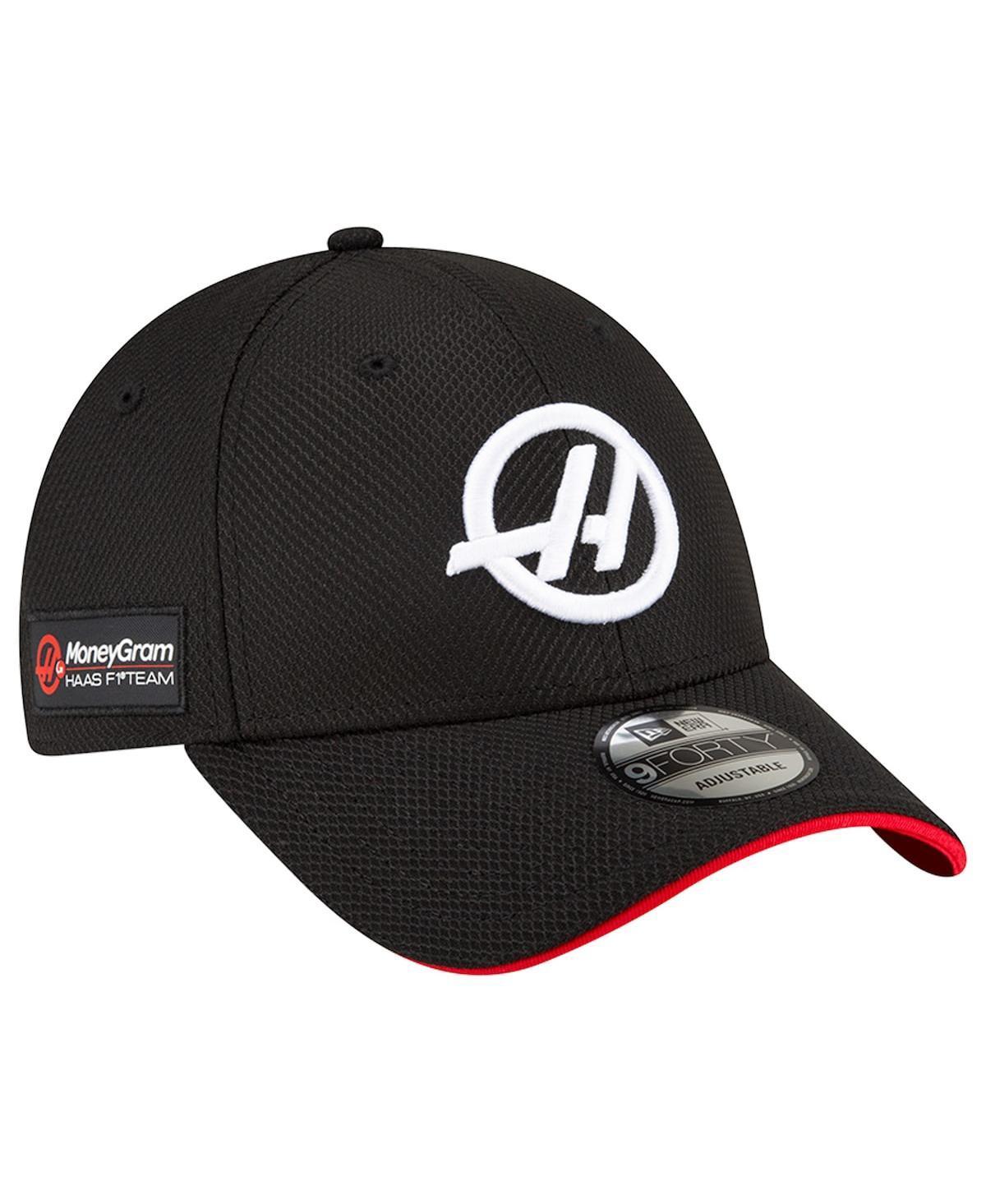 New Era Mens Black Haas F1 Team 9FORTY Adjustable Hat Product Image