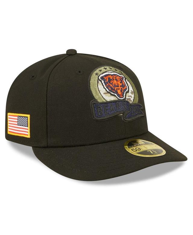 Mens New Era Black Chicago Bears 2022 Salute To Service Low Profile 59FIFTY Fitted Hat Product Image