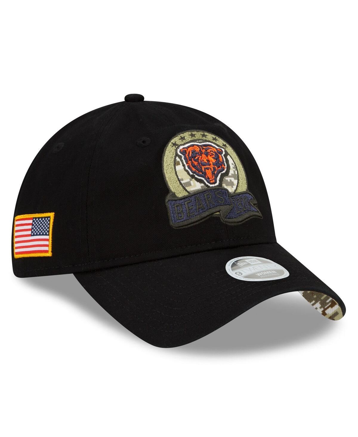 Womens New Era Black Chicago Bears 2022 Salute To Service 9TWENTY Adjustable Hat Product Image