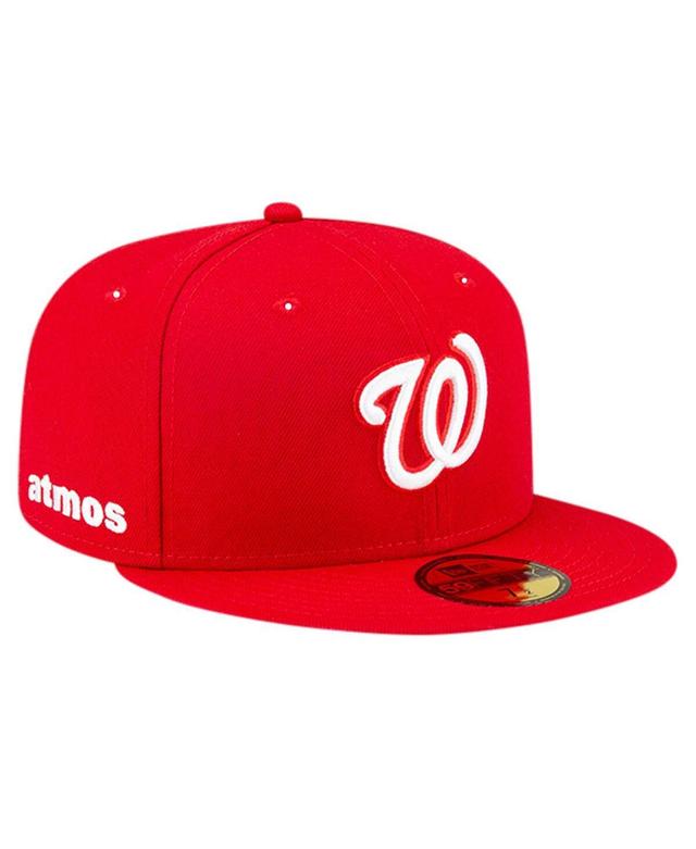 New Era Mens Red Washington Nationals Atmos Animal Undervisor 59FIFTY Fitted Hat Product Image