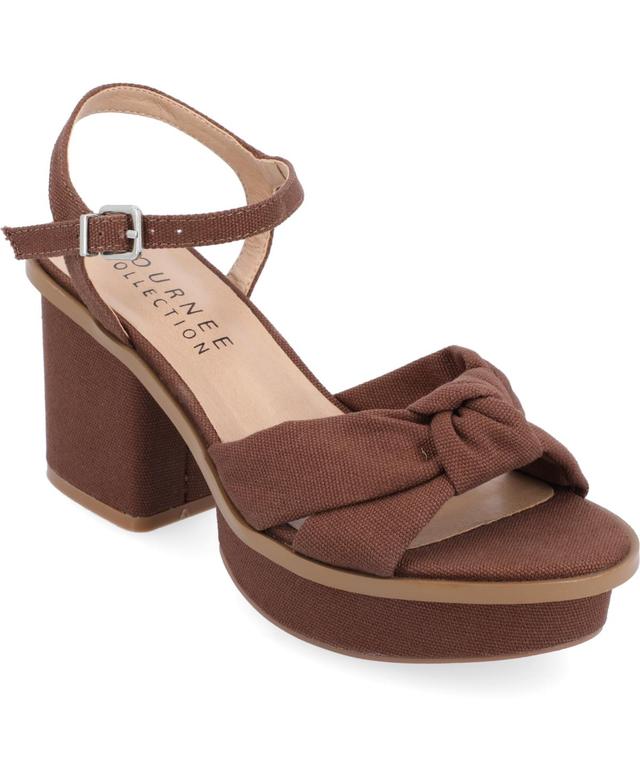 Journee Collection Womens Garner Platform Sandals Product Image