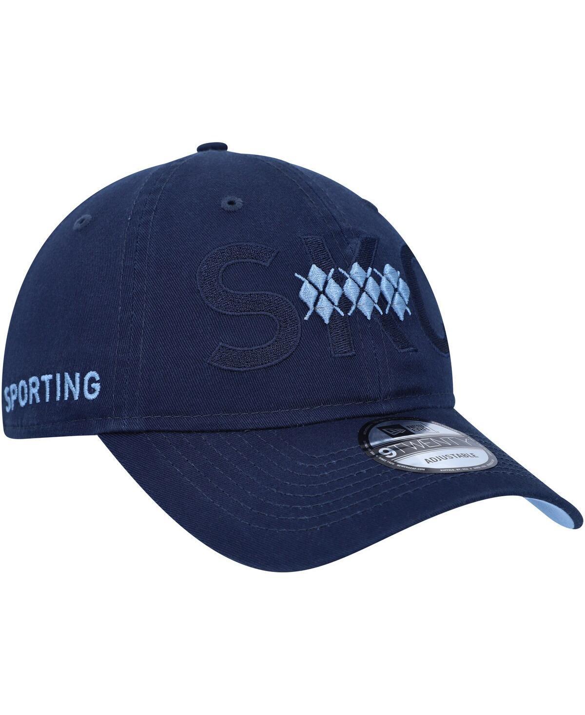 Mens New Era Sky Blue Sporting Kansas City Kick Off 9TWENTY Adjustable Hat Product Image