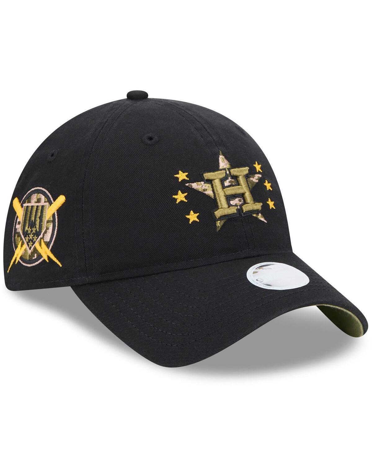 New Era Womens Black Houston Astros 2024 Armed Forces Day 9TWENTY Adjustable Hat Product Image