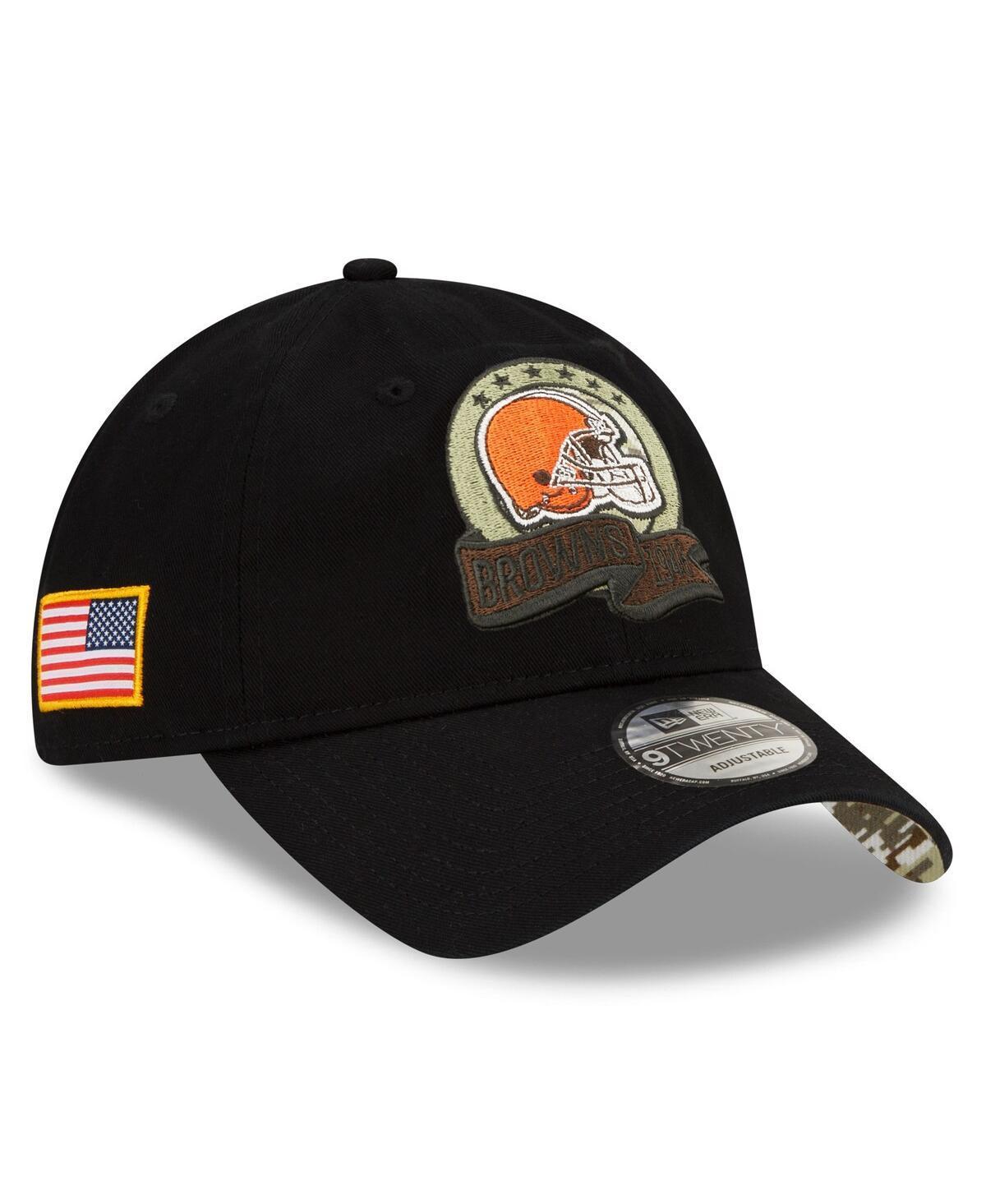 Mens New Era Black Cleveland Browns 2022 Salute To Service 9TWENTY Adjustable Hat Product Image