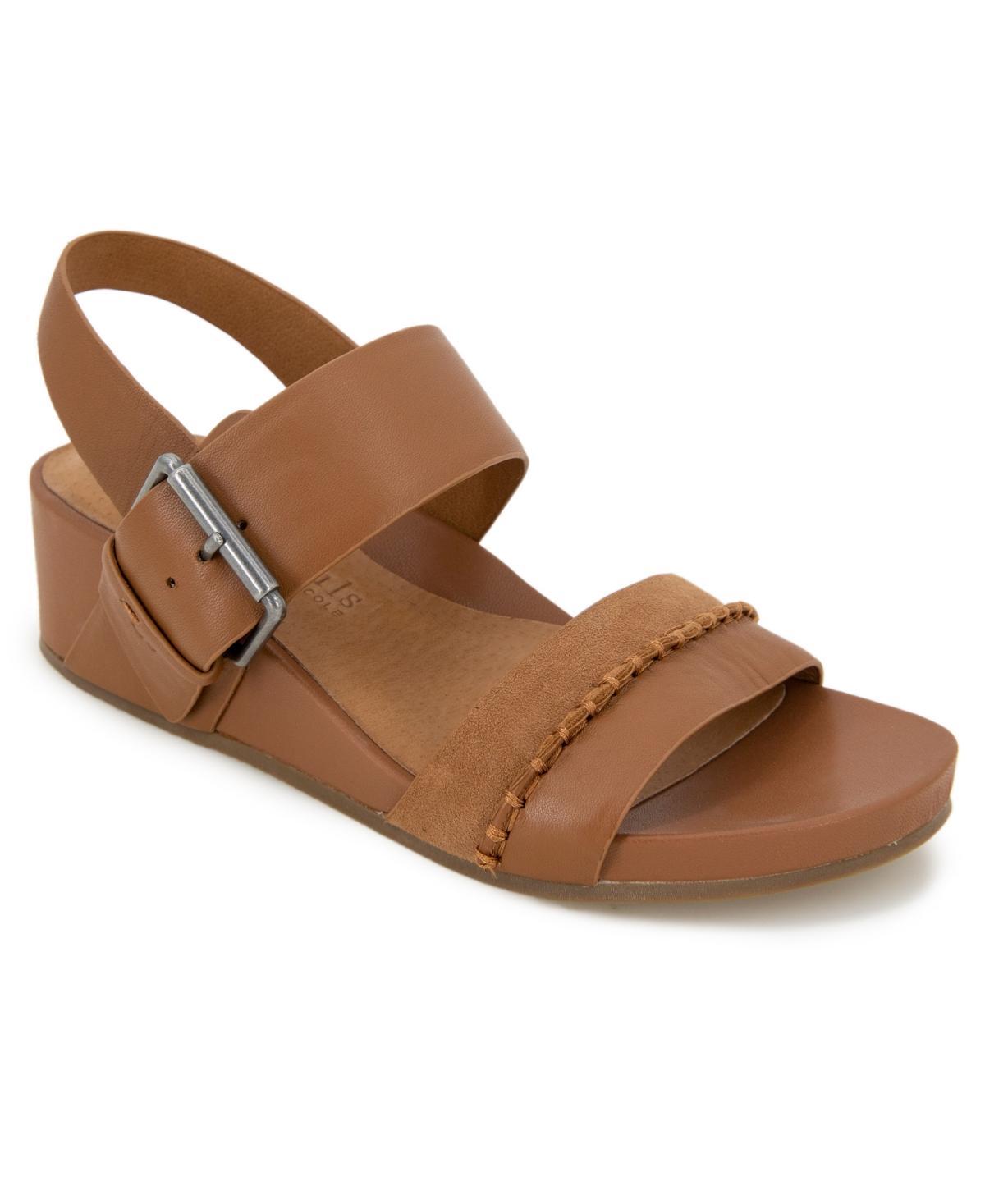 Gentle Souls Womens Giulia Two Band Wedge Sandals Product Image