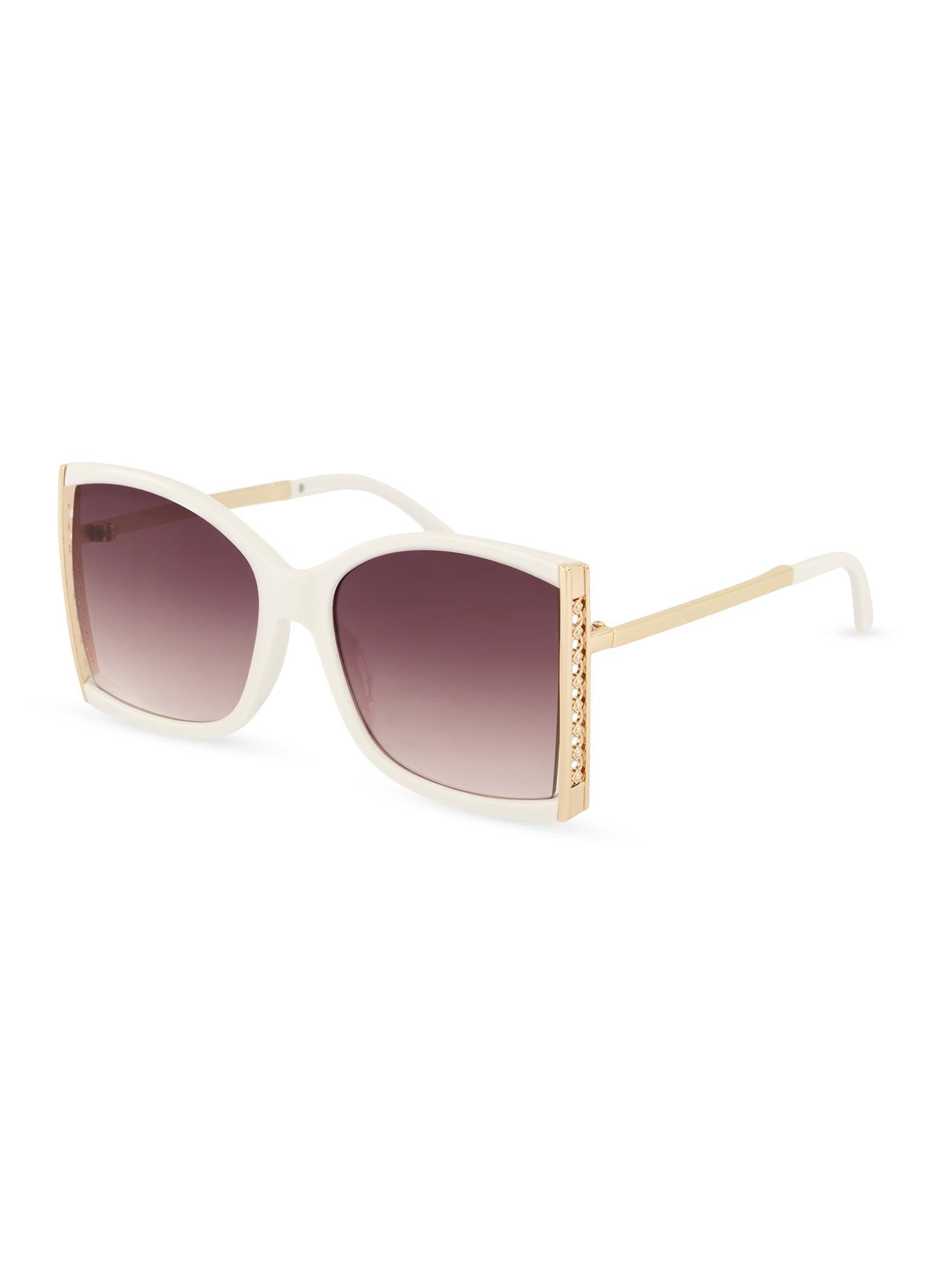 Womens Metallic Frame Detail Sunglasses Product Image