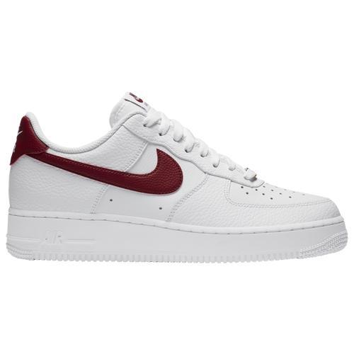 Nike Mens Air Force 1 Low - Shoes White/Red Product Image