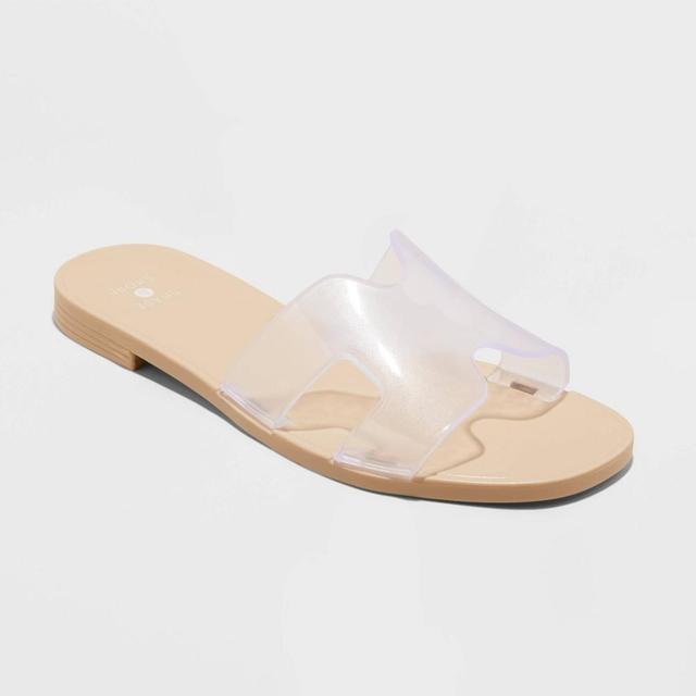 Womens Bonnie Jelly Slide Sandals - Shade & Shore Clear 9 Product Image